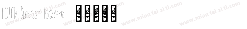 FOTMy Dearest Regular字体转换